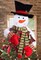 Christmas Tree Topper Snowman Hugger with Lights Strips - Xmas Holiday Winter Wonderland Party Decoration Ornament Supplies
